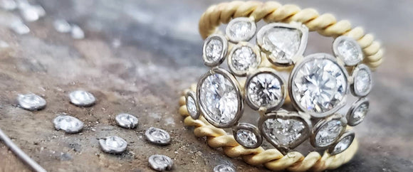 Learn to create a Wire Bezel for Diamonds